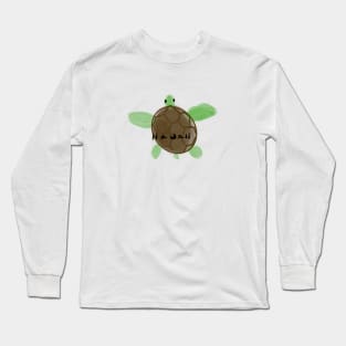 Water Color Turtle Long Sleeve T-Shirt